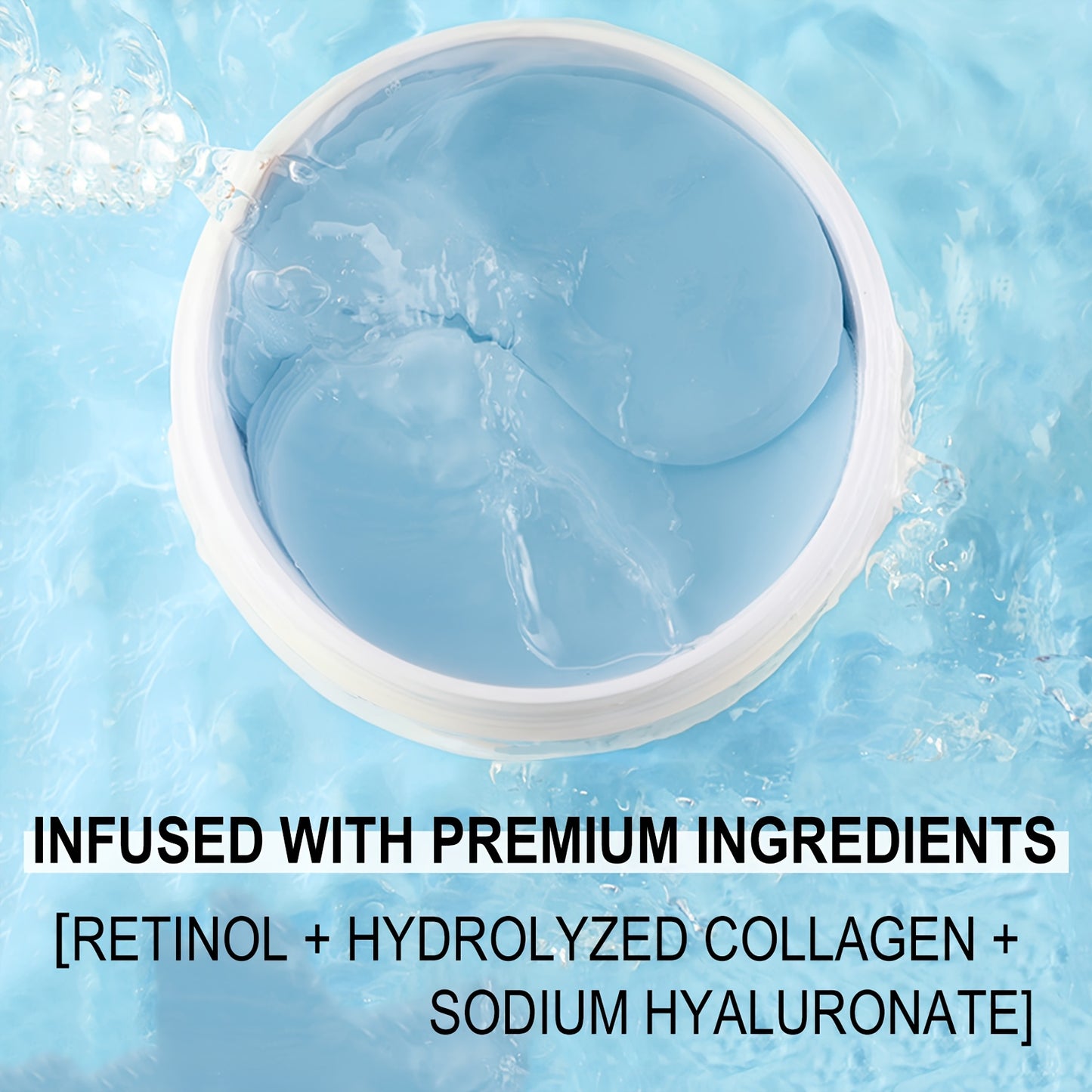 60pcs Xioimy Collagen & Retinol Under Eye Masks, suitable for Women and Men