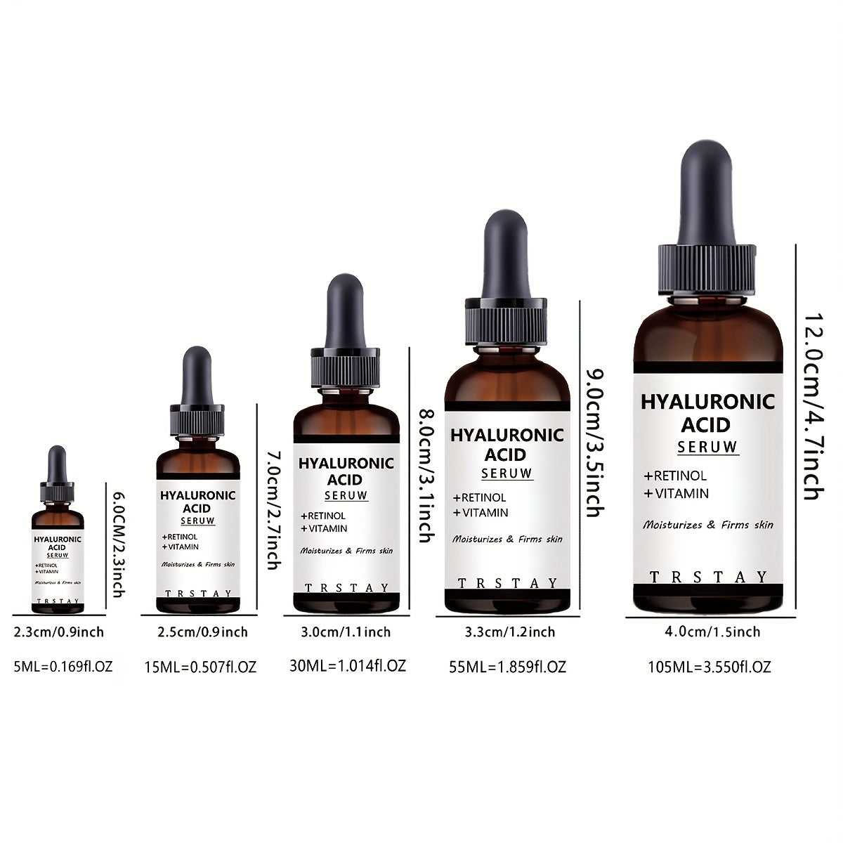 Peachy Creams Hyaluronic Acid Serum with Retinol & Vitamins