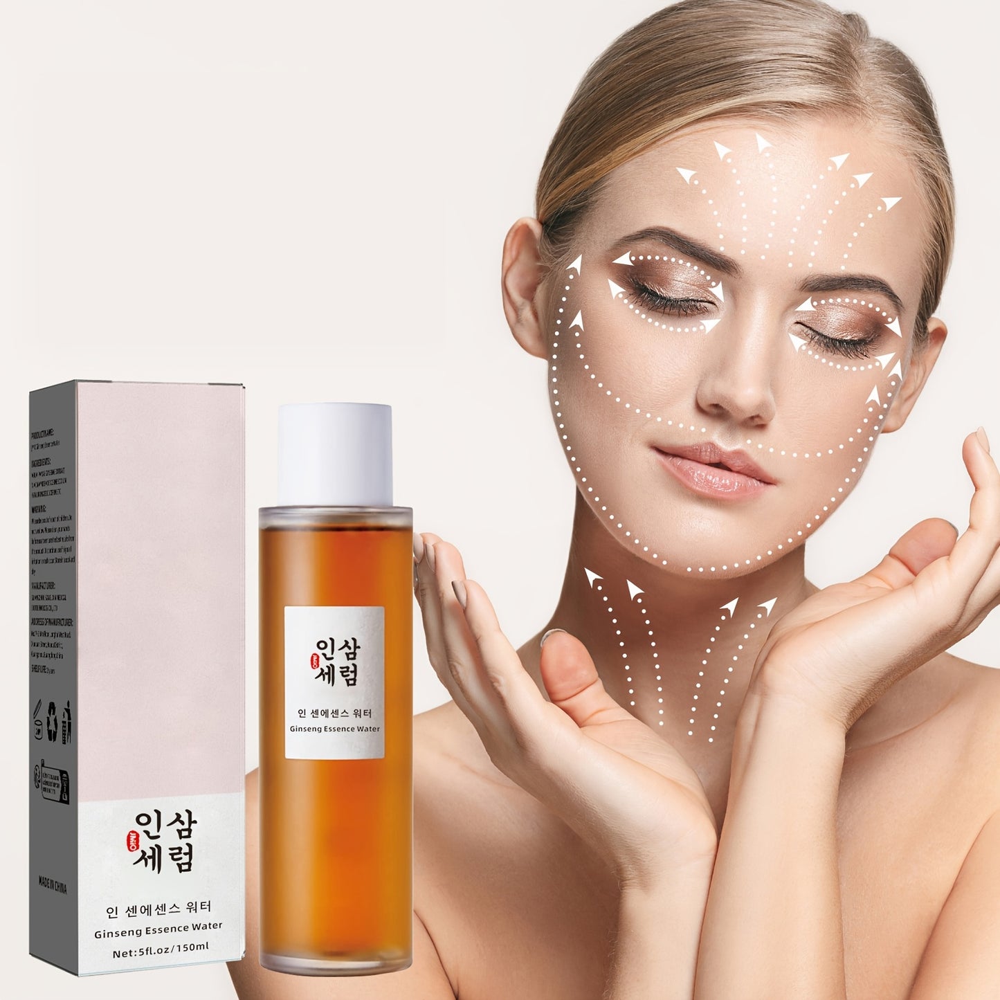 Peachy Creams [150ml Ginseng Serum] Brightening Ginseng Essence Water Serum