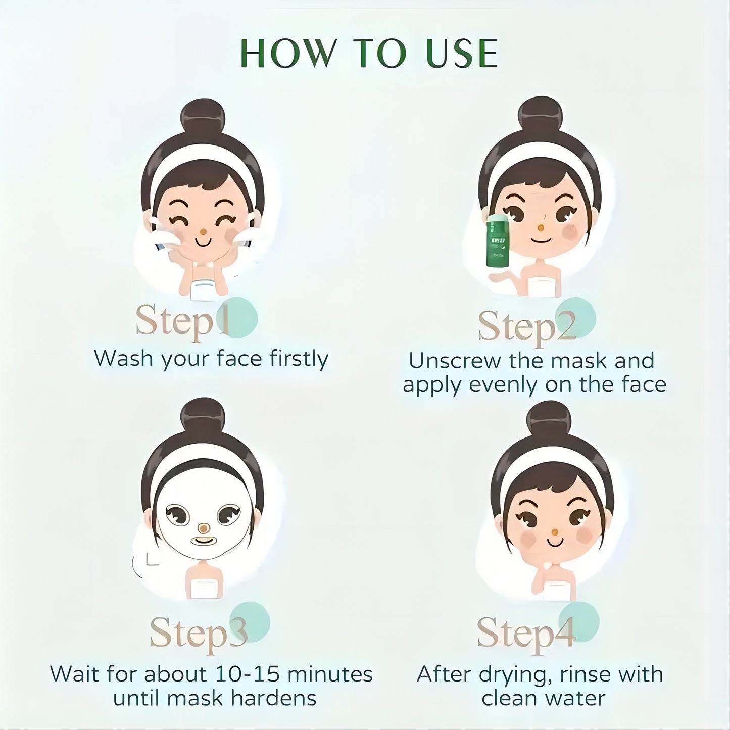 Peachy Creams 40g/1.411oz Green Tea Solid Face Mask Stick